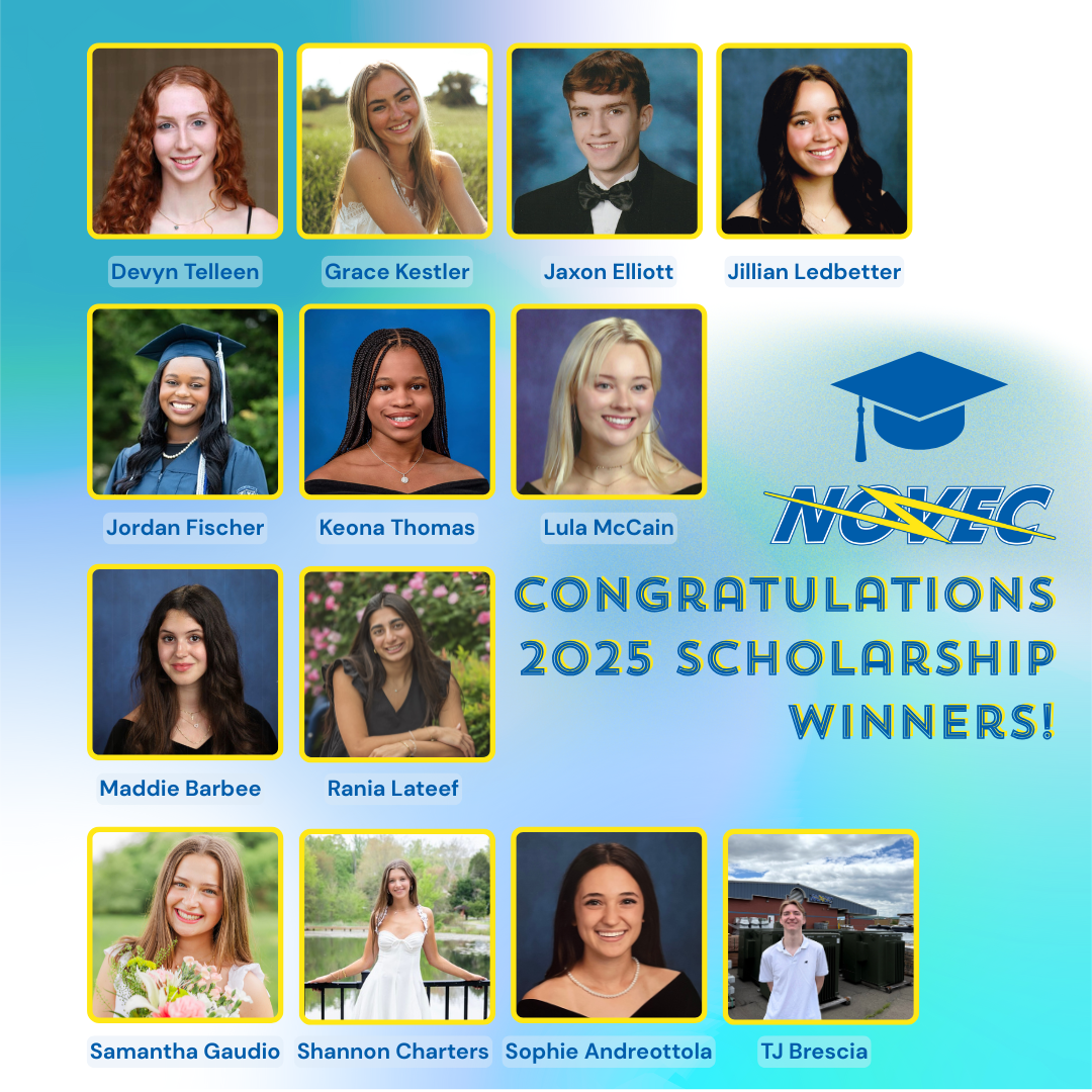 2025 Scholarship Winners Graphic